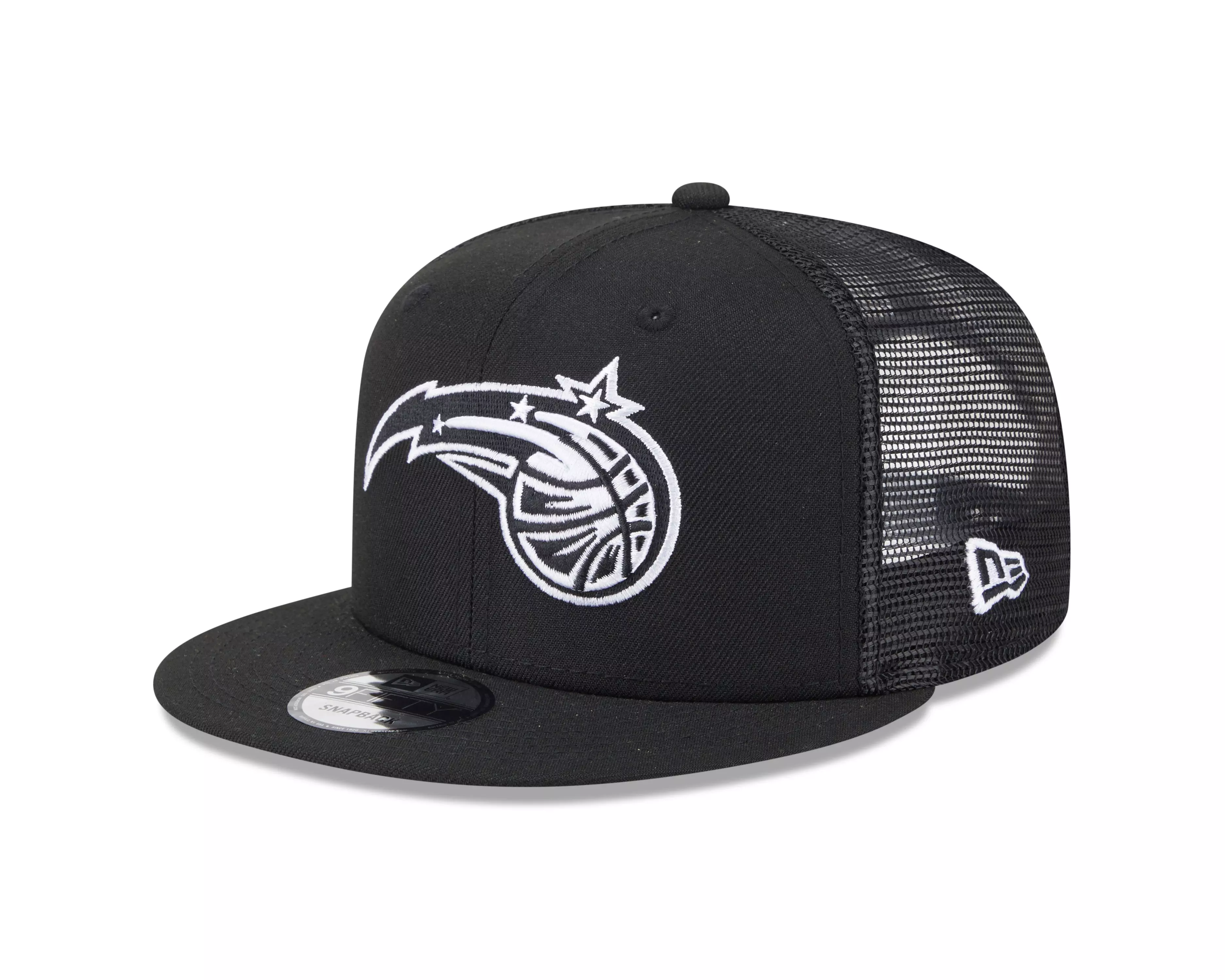 New Era Orlando Magic 9FIFTY Trucker Snapback Hat-Black